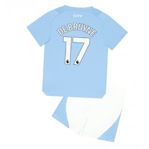 Manchester City Kevin De Bruyne #17 Dětské Domácí dres komplet 2023-24 Krátký Rukáv (+ trenýrky)